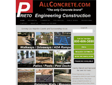 Tablet Screenshot of allconcrete.com